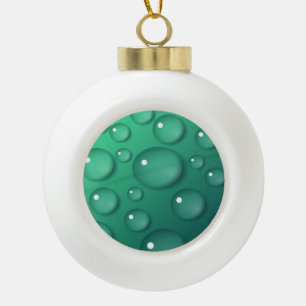 Boule En Céramique Texture turquoise Raindrop