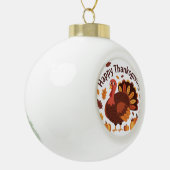Boule En Céramique Thanksgiving Turquie - Automne Vacances Classic Ov (Gauche)