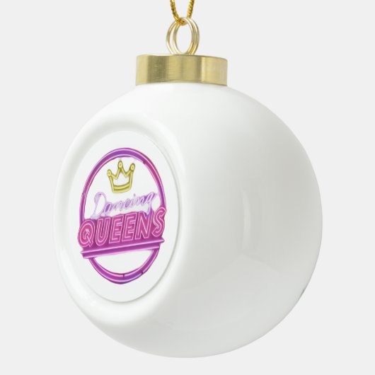 Boule En Céramique The Dancing Queens Snowflake Framed Ornament (Droite)