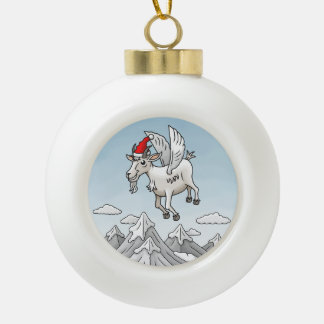 Boule En Céramique The Flying Christmas Goat