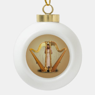 BOULE EN CÉRAMIQUE THÈME D'HARPE