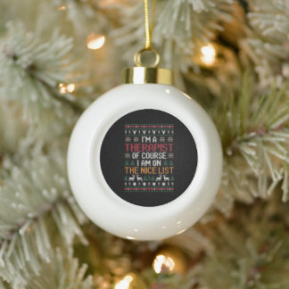 Boule En Céramique Thérapeute sur la liste des gentils Sweater de Noë