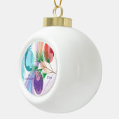 Boule En Céramique Three Christmas Balls, custom ornaments (Droite)