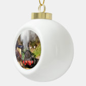 BOULE EN CÉRAMIQUE TRAINS À VAPEUR (Droite)