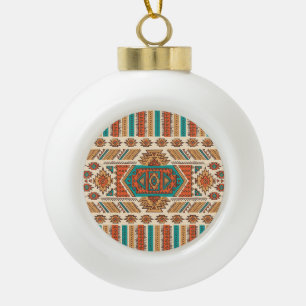 Boule En Céramique Tribal Vintage : Ethnic Seamless Motif