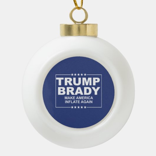 Boule En Céramique Trump Brady 2016 (Devant)