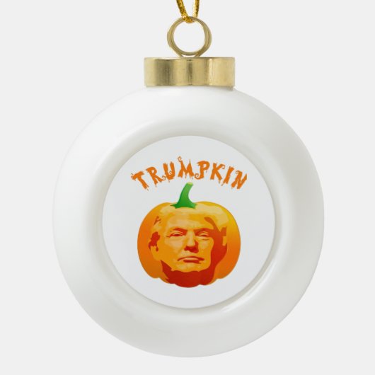 Boule En Céramique Trumpkin drôle Costume d'Halloween - Retro MAGA St (Devant)