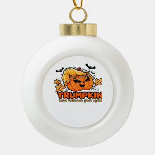 Boule En Céramique Trumpkin - Rendre Halloween grand à nouveau! - Fun