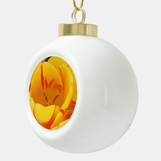 Boule En Céramique Tulipe jaune (Droite)