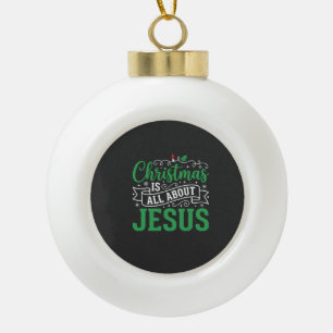 Boule En Céramique Typographie de Noël, c'est tout sur Jésus