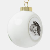 Boule En Céramique Un ange endormi (Gauche)