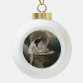 Boule En Céramique Un bébé d'eau et algues Bikini Sirène nymphe (Devant)