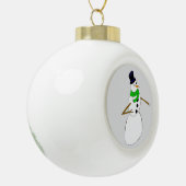 Boule En Céramique un bonhomme de neige (Gauche)