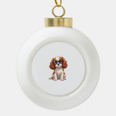 Boule En Céramique Un chien mignon, le roi Charles Spaniel (Devant)