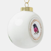 Boule En Céramique Un voyou rose dans un cadre d'or (Gauche)