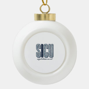 Boule En Céramique Unité de soins intensifs chirurgicaux SICU Vintage