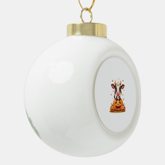 Boule En Céramique Vache citrouille Patch (Gauche)