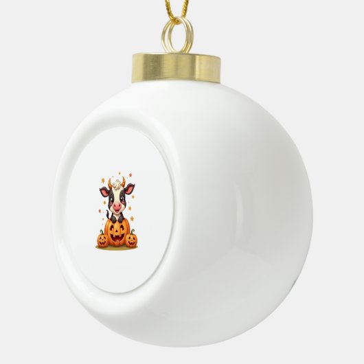 Boule En Céramique Vache citrouille Patch (Droite)