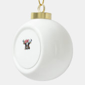 Boule En Céramique Vache couronnée de fleurs T-shirt classique (Droite)