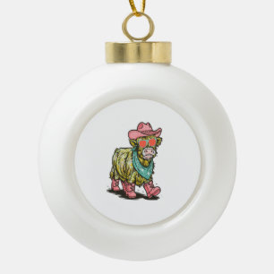 Boule En Céramique Vache Highland Mignonne Png, Occidental