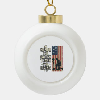 Boule En Céramique Vecteur de patriotisme Honneur aux Morts Merci aux
