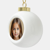 Boule En Céramique Veiller à la personnalisation de Noël PHOTO (Droite)