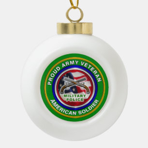 Boule En Céramique Vétéran du Corps de la Police Militaire MP