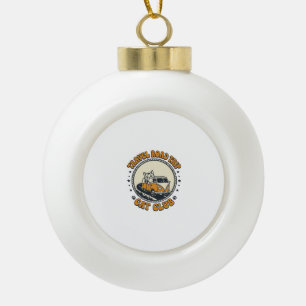 Boule En Céramique Voyage Chemise d'art pour amateur de chat et d'ani