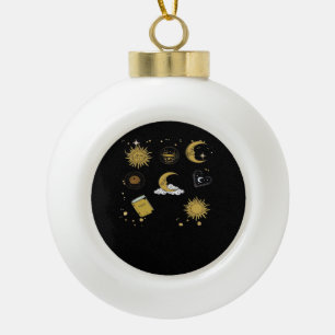 Boule En Céramique Whimsigoth Sun Moon Witchy Classic
