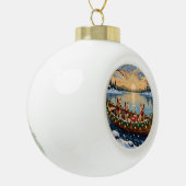 Boule En Céramique Wire Fox Terrier Christmas Boat Holiday (Gauche)