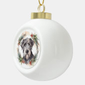 Boule En Céramique Wolfhound Festive Wreath (Droite)