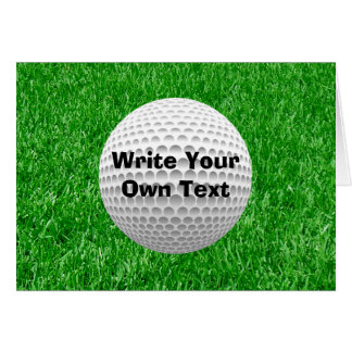 Boule et pelouse de golf