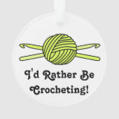 Boule jaune des crochets de fil et de crochet (dos)