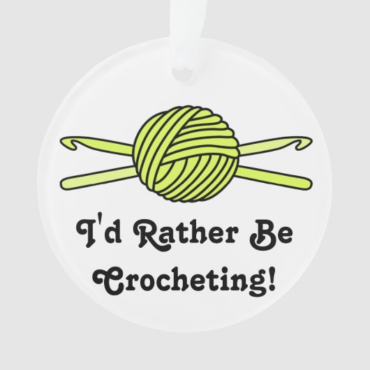 Boule jaune des crochets de fil et de crochet (devant)