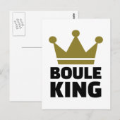 Boule king-kampioen briefkaart (Voorkant / Achterkant)