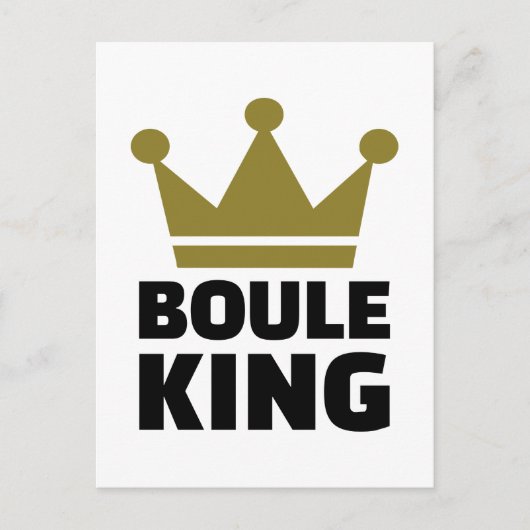 Boule king-kampioen briefkaart (Voorkant)