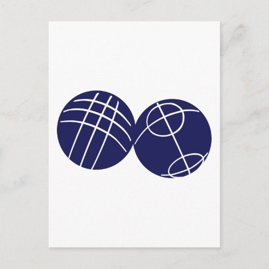 Boule petanque briefkaart (Voorkant)