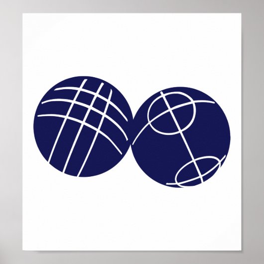 Boule petanque poster (Voorkant)