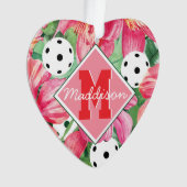 🌺 🌴 Boule tropicale à l'hibiscus, avec texte (devant)