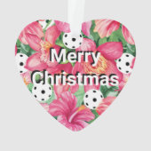 🌺 🌴 Boule tropicale à l'hibiscus, avec texte (dos)