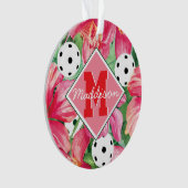 🌺 🌴 Boule tropicale à l'hibiscus, avec texte (devant)