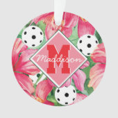 🌺 🌴 Boule tropicale à l'hibiscus, avec texte (devant)