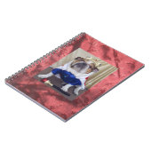 Bouledogue anglais habillé en tant que roi, carnet (Côté gauche)