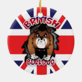 Bouledogue britannique - Union Jack - ornement (Dos)