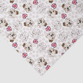 Bouledogue et papier de soie de soie anglais (Détail)