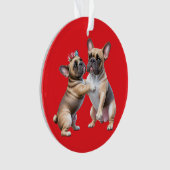 Bouledogue français amoureux Saint-Valentin (devant)