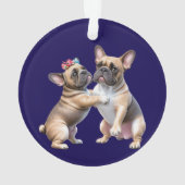 Bouledogue français amoureux Saint-Valentin (dos)
