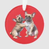Bouledogue français amoureux Saint-Valentin (devant)