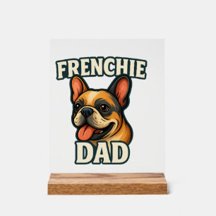Bouledogue français avec papa FRENCHIE Texte pour
