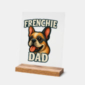 Bouledogue français avec papa FRENCHIE Texte pour (Angle)